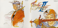 Soundtrack Cover concept art from Final Fantasy II by Yoshitaka Amano