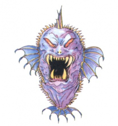 Killer Fish concept art from Final Fantasy II by Yoshitaka Amano