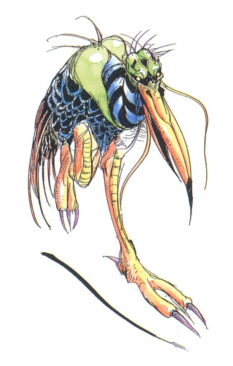 Sprinter concept art from Final Fantasy II by Yoshitaka Amano