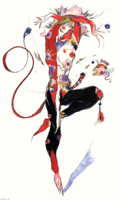 Nelapa concept art from Final Fantasy VI by Yoshitaka Amano