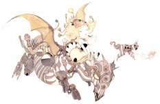 Relm Arrowny concept art from Final Fantasy VI by Yoshitaka Amano