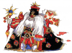 Emperor Gestahl concept art from Final Fantasy VI by Yoshitaka Amano
