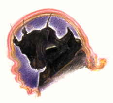 Magitek concept art from Final Fantasy VI by Yoshitaka Amano