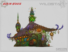 Aurin House concept art from WildStar by Cory Loftis