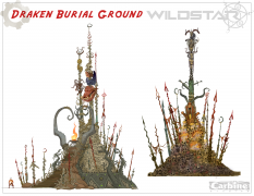 Draken Burial Ground concept art from WildStar