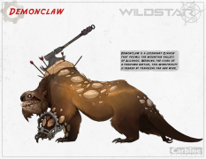 Demonclaw concept art from WildStar by Cory Loftis