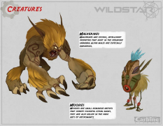 Deradune Creatures concept art from WildStar