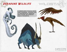 Deradune Wildlife concept art from WildStar