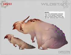 Skugs concept art from WildStar by Cory Loftis