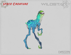 Space Creature concept art from WildStar