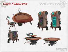 Chua Furniture concept art from WildStar