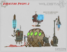 Darkstar Props concept art from WildStar