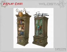 Display Cases concept art from WildStar