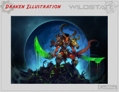 Draken Male concept art from WildStar