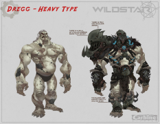 Dregg Heavy Type concept art from WildStar