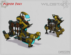 Player Taxi concept art from WildStar