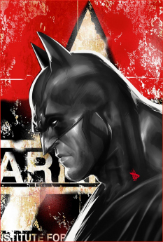 Batman Portrait concept art from Batman: Arkham City