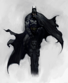 Caped Crusader concept art from Batman: Arkham City