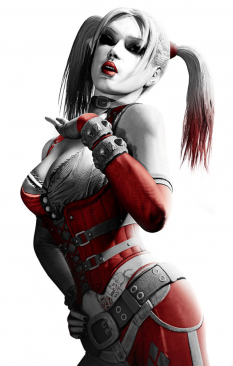 Harley Quinn concept art from Batman: Arkham City