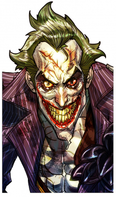 Joker Concept Face concept art from Batman: Arkham City