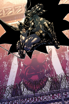 Batman Colored comic art from Batman: Arkham City