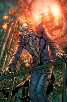 Joker Colored comic art from Batman: Arkham City