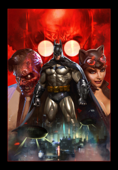 Unhinged Cover comic art from Batman: Arkham City