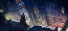 Gotham Downshot concept art from Batman: Arkham City
