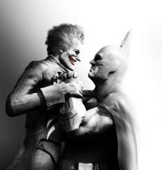 Joker And Batman concept art from Batman: Arkham City