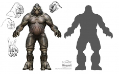 Brute concept art from Halo:Reach by Isaac Hannaford
