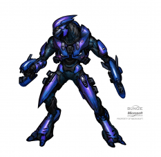 Elite Minor concept art from Halo:Reach by Isaac Hannaford