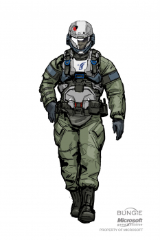 Army Pilot concept art from Halo:Reach by Isaac Hannaford
