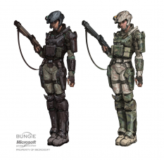 Marine concept art from Halo:Reach by Isaac Hannaford