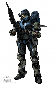 Carter concept art from Halo:Reach by Isaac Hannaford