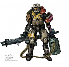 Jorge concept art from Halo:Reach by Isaac Hannaford