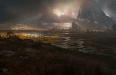 Environment concept art from Halo:Reach