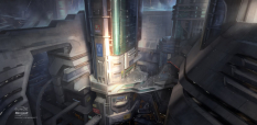 Manassas concept art from Halo:Reach by Isaac Hannaford