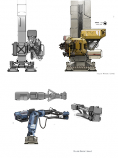 Milling Machines concept art from Halo:Reach by Ryan DeMita