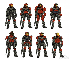 Customization concept art from Halo:Reach by Isaac Hannaford