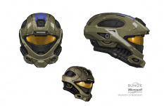 Recon Helmet concept art from Halo:Reach by Isaac Hannaford