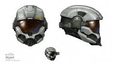 Skull Helmet concept art from Halo:Reach by Isaac Hannaford