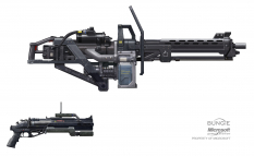 M247H Heavy Machine Gun concept art from Halo:Reach by Isaac Hannaford