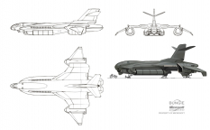 Civilian Transport concept art from Halo:Reach by Isaac Hannaford