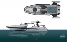 Boat concept art from Halo:Reach by Isaac Hannaford