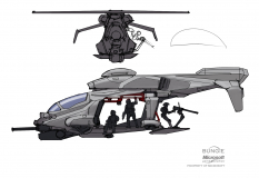 Falcon concept art from Halo:Reach by Isaac Hannaford