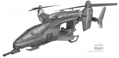 Falcon Deatil concept art from Halo:Reach by Isaac Hannaford