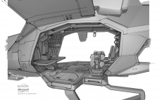 Falcon Detail concept art from Halo:Reach by Isaac Hannaford