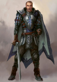 Alistair concept art from Dragon Age: Origins