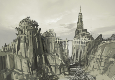 Ostagar concept art from Dragon Age: Origins