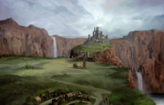 Redcliffe concept art from Dragon Age: Origins